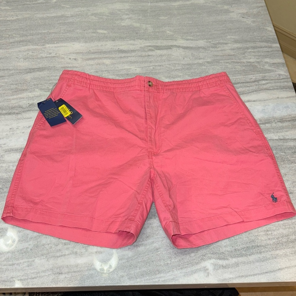 Pink polo Ralph lauren classic fit shorts 🩳